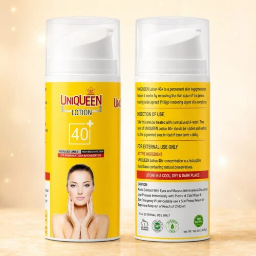 Uniqueen Lotion 40 Dubai Uniqueen Lotion 40+ 100ml Depigmentation Lotion for Vitiligo in Dubai UAE